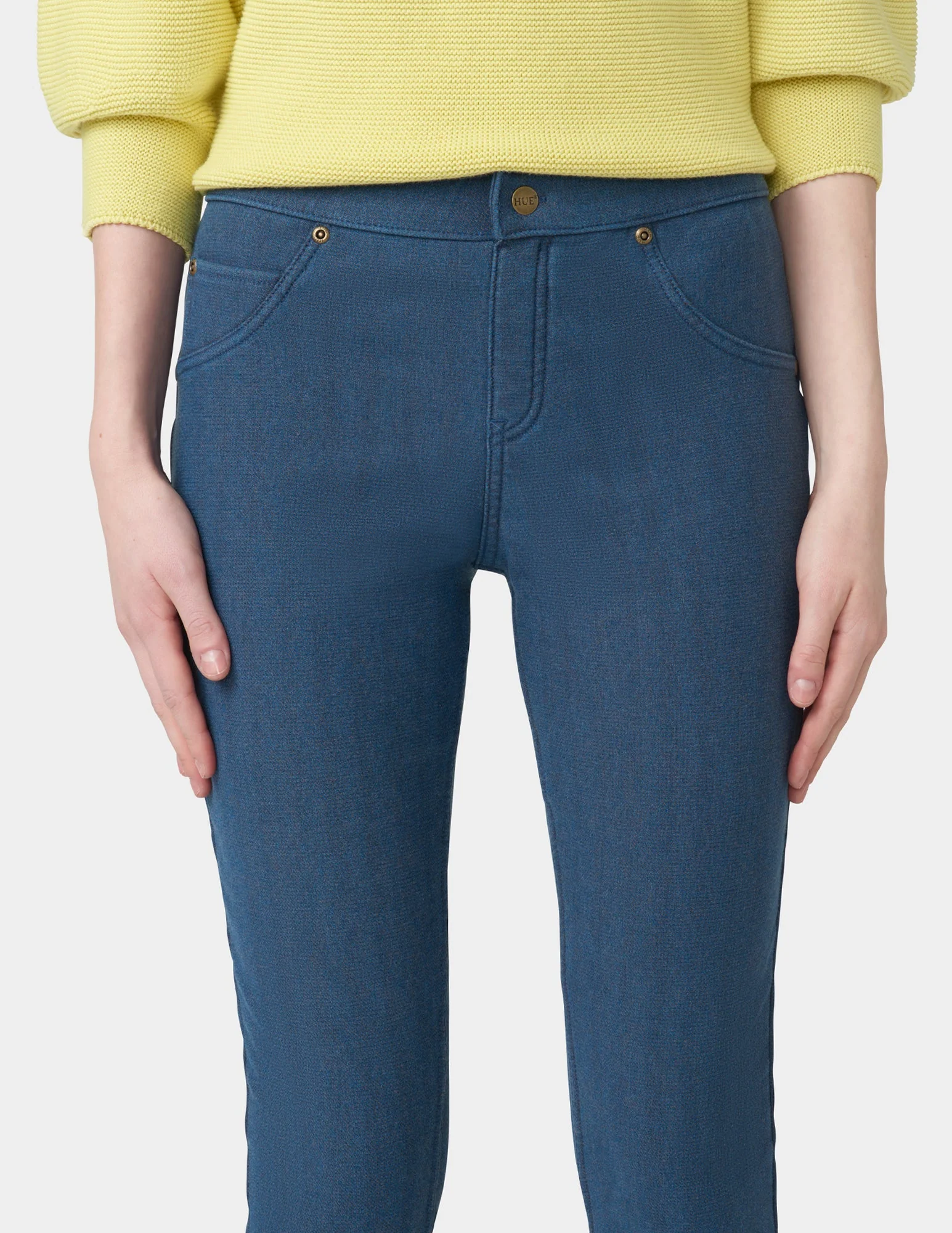Ultra Soft Fleece Lined Denim Leggings - Image 5